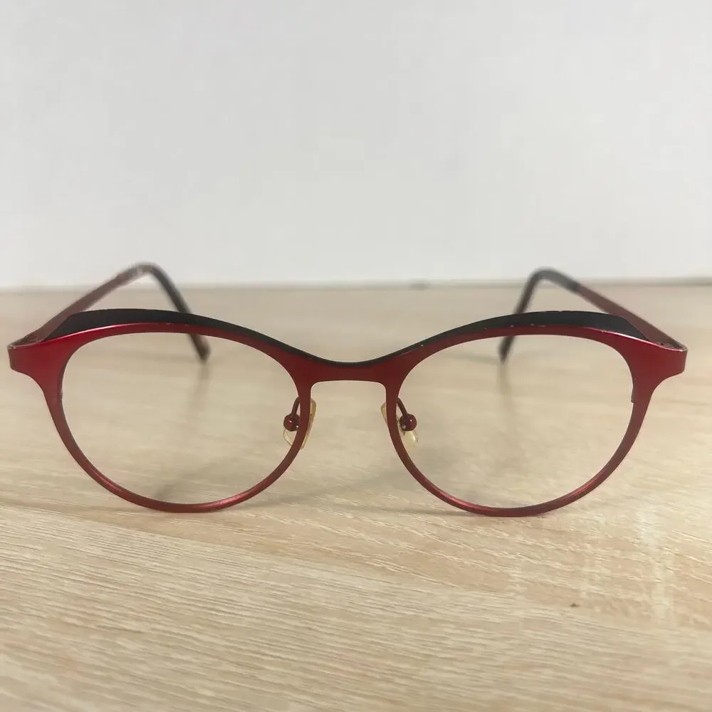 JF Rey JF2757 3000 Red Black Eyeglasses READ DESC 48-18-143 Frames Only